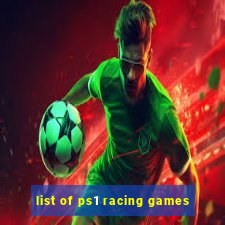 list of ps1 racing games